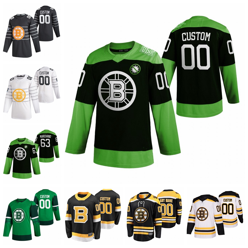 Boston Bruins Jerseys Matt Grzelcyk Jersey Torey Krug Jeremy Lauzon Charlie McAvoy Jerseys 2020 New Mens Hockey Fight nCoV Custom Stitched