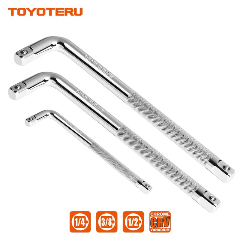 

TOYOTERU 1/4" 3/8" 1/2" L Type Heavy Drive Socket Wrench High Quality Chrome Vanadium Steel Bent Rod Wrench Hand Tools