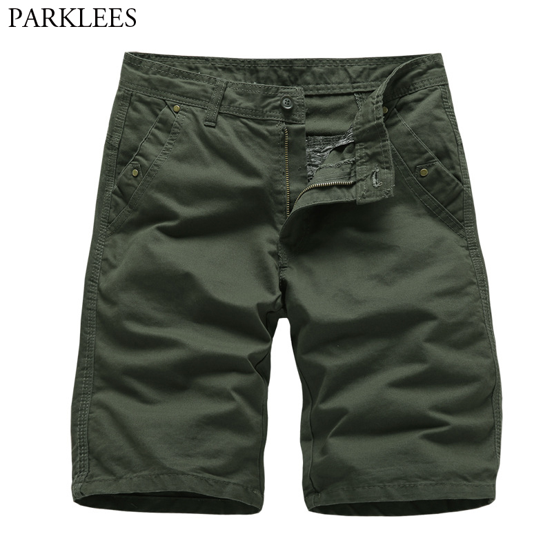 Pantalones Cargo Verde Estilo Hombres Online Pantalones Cargo