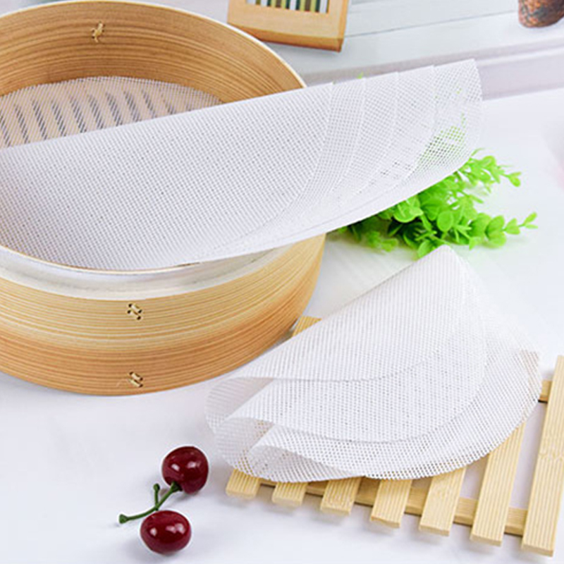 

Fashion 1PC Silicone high temperature thickened steamer cloth steamed buns Round non-stick pad Kitchen Cooking Tools