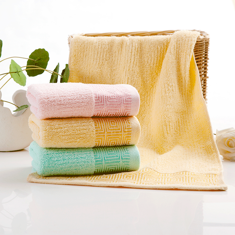 

3 Colors High Absorbent Face Towel Thick Cotton Solid Bath Towel Beach For Adults Quick Dry Soft, Pink