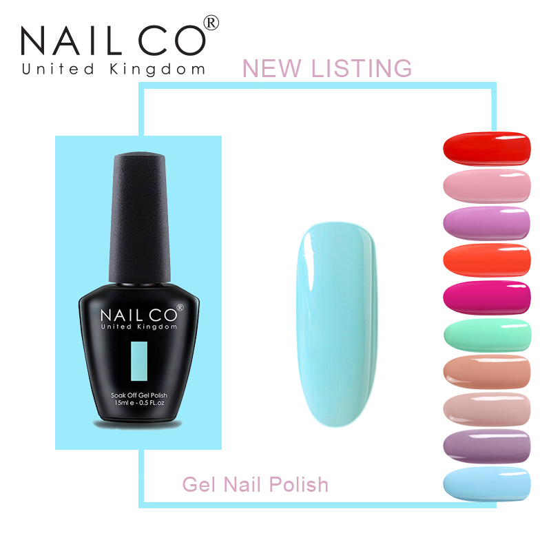 

NAILCO Art 15ml Gel Nail Polish Uv Led Soak Off Gel Lacquer High Sales Colors Semi Permanent Hybrid Varnish Nail Art Salon, 1323