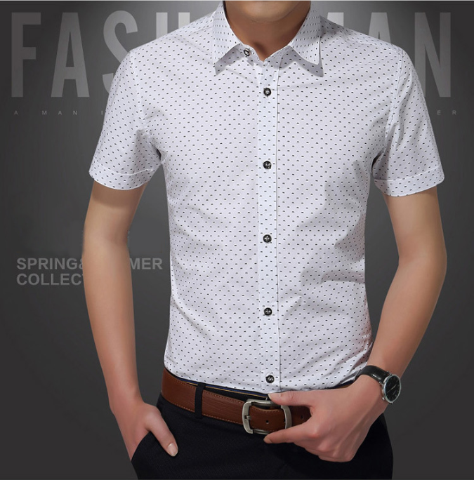 

Mens Designer Tshirt Short Sleeve Casual Fashion Dot Pattern Shirt Luxury Summer Spring Slim Fit Shirts New Arrive 4 Colors0.0, White