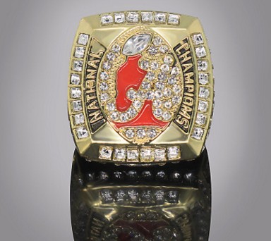 

collection hot selling 2pcs/lots Alabama Championship record men's Ring size 11 year 2011