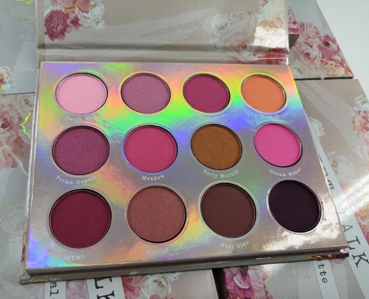 

Hot Makeup Modern eye shadow Palette 12colors limited eyeshadow palette with brush pink eyeshadow palette DHL Shipping+Gift, Multi