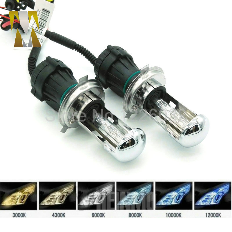

1Pair Bi Xenon 35W H4 Hi Low Beam 12V AC HID Automotive Headlight Replacement Bulb H4-3 BiXenon Hi/Lo Beam Lamp 4300k/6000/8000K