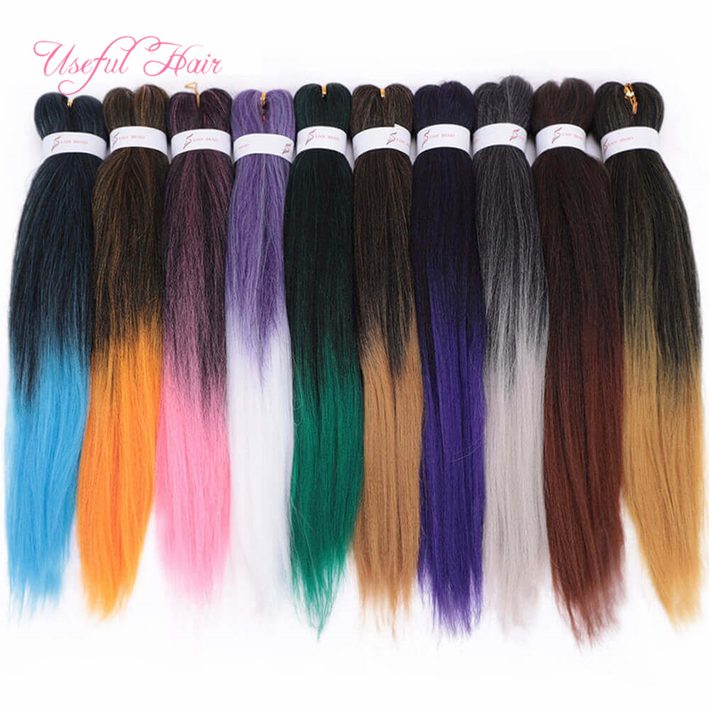 

2019 new style Crochet Hair Extension Easy Jumbo Braids Hair black marley Two Tone Colors Synthetic Crochet Braidingd Hair Braid, #1