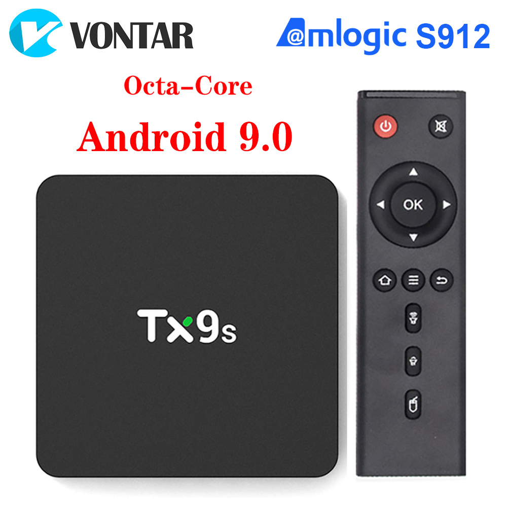 

TX9S Android 9.0 Smart TV Box Amlogic S912 Octa Core 2GB 8GB 4K 60fps 2.4G/5G Wifi Smart TV Box