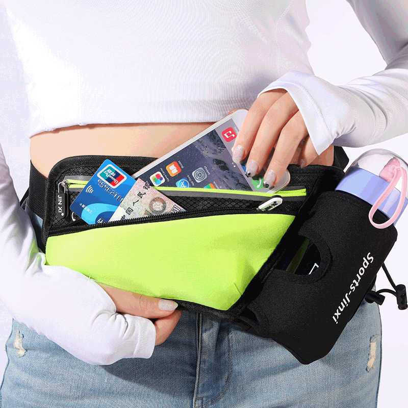 

Mini fanny pack for men women Travel multifunctional Sports pocket Portable convenient waist pack waterproof phone belt bag, Blue