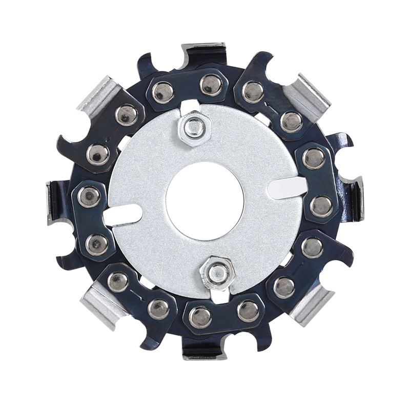 

2.5Inch 8 Teeth Wood Carving Disc Angle Grinder Chain Disc Double Saw Teeth Woodcarving Saw Blade Wooding Tool