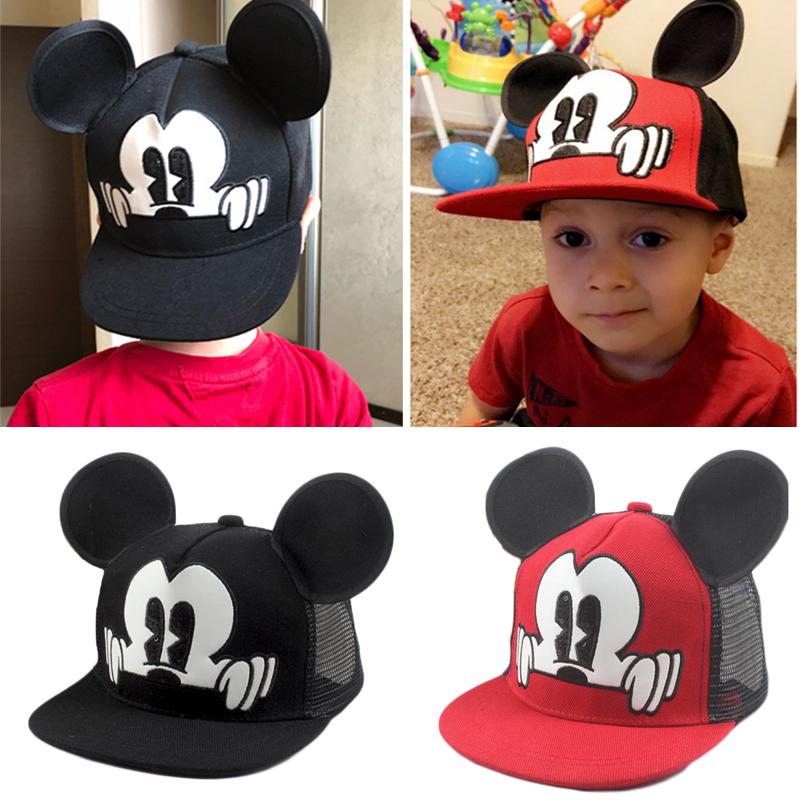 Spring Summer Baby Baseball Caps Cute Ear Baby Girl Boy Beach Sun Hats Children Hip Hop Adjustable Snapback Caps Kids Hat Bonnet xqOgQ