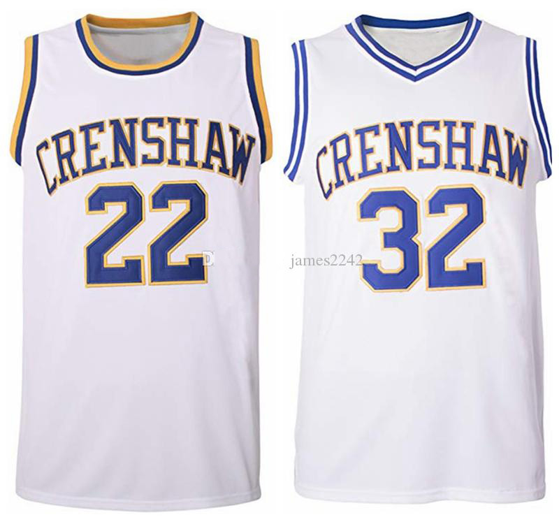 

Mens Love and Basketball Movie Jerseys 22 Quincy McCALL 32 Monica Wright Crenshaw High School Movie Stitched College Basketball Jerseys, As show