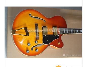 

Free shipping hot new wholesale custom golden hollow electric guitar pickups big rocker guitar .