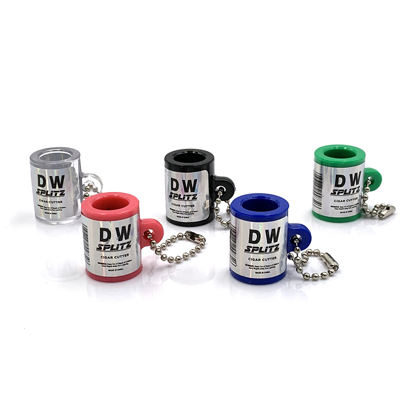 

Premium Plastic Cigar Cutter Cigarillo Scissors Knife Cigarette Smoking Accessories Blunt Splitter with Keychain Joint Cut