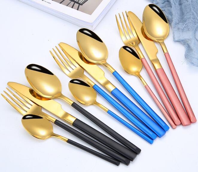 

304 stainless steel tableware Portugal knife and fork spoon for home hotel steak set gifts