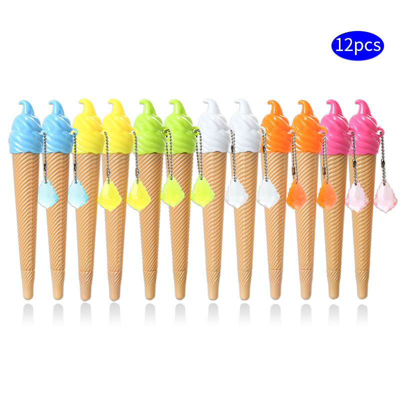 

12pcs/Set Cute Cactus Black Cat Rainbow Constellation Gel Pen Kawaii Clover Pumpkin Carrot Sprouts Metal Blue School Stationery