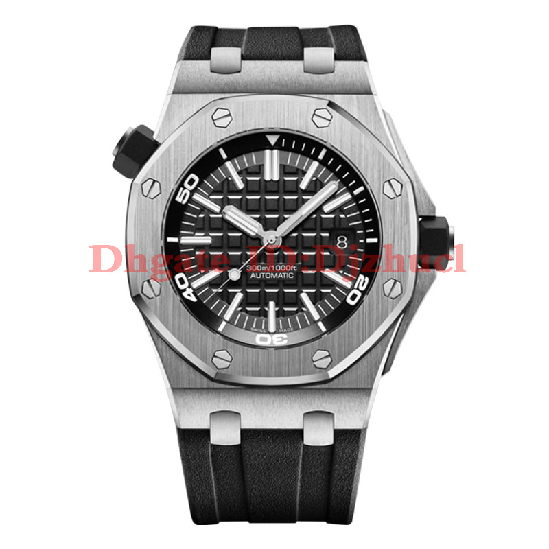 

2021-new mens watches top quality automatic movement 43MM rubber strap mens watches free shipping orologio di lusso montre de luxe, Add waterproof