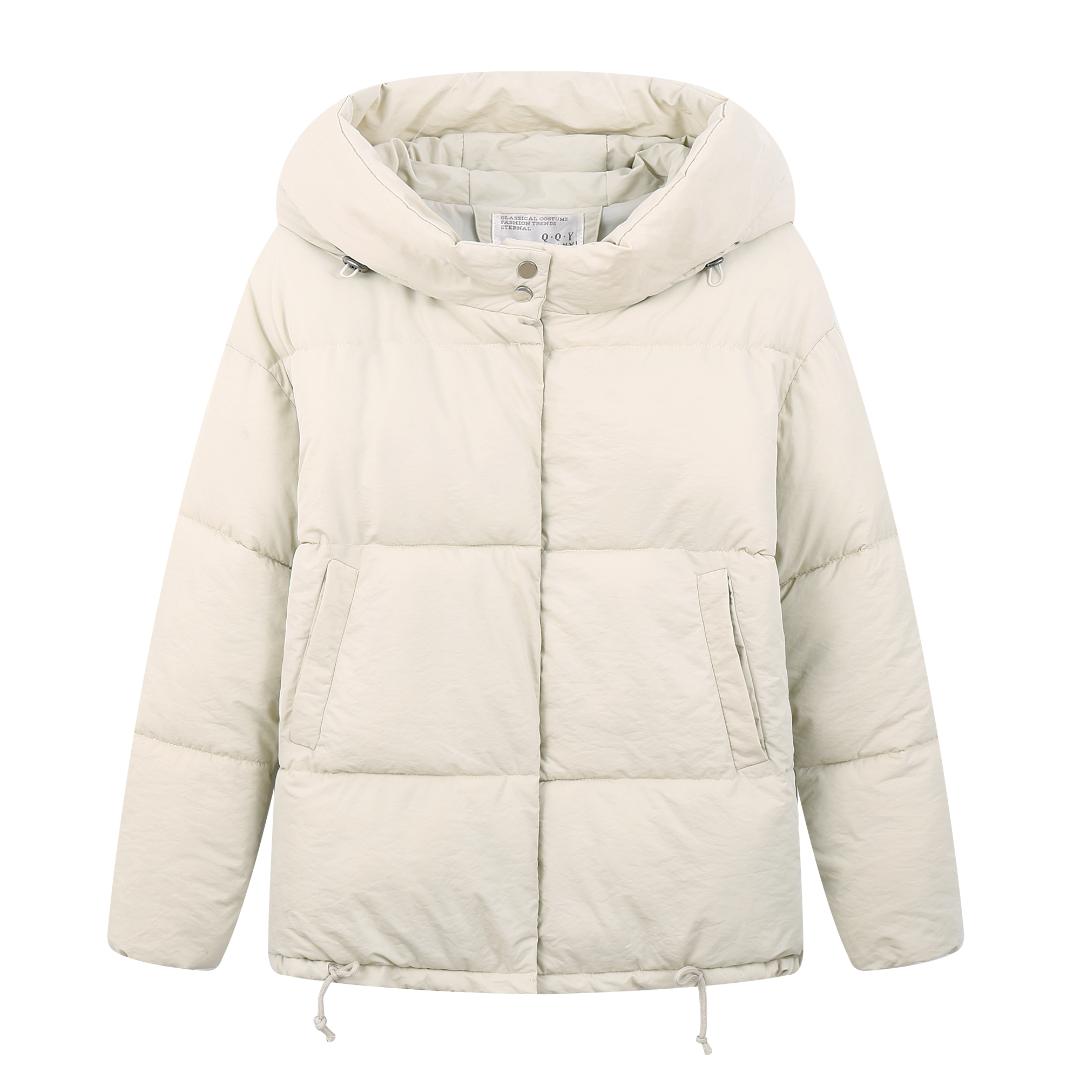 

Fv9910 2019 new autumn winter women fashion casual warm jacket female coats woman parka woman clothes korean, Beige