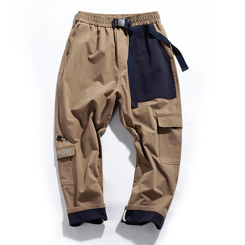 

2020 Men Streetwear Ankle Length Men Cargo Pants Hip Hop Camo Pants Jogger Casual LBZ168, As pic