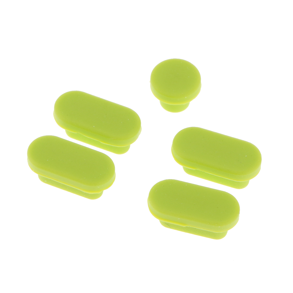 

5xprotective ports cover silicone anti-dust plug ser for mac 13"/15" pro