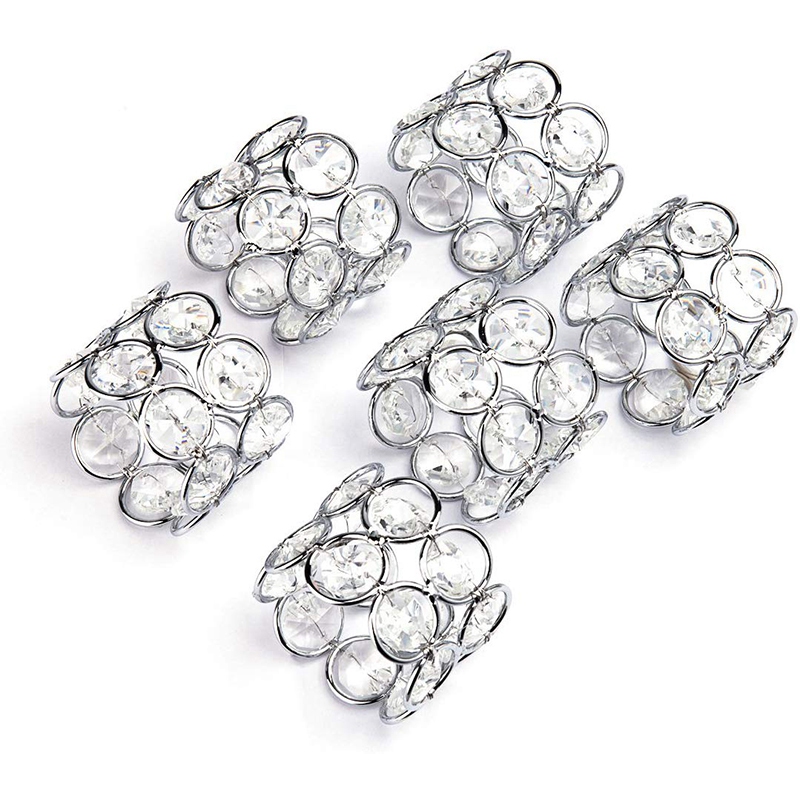 

Crystal Beaded Napkin Ring, Suitable for Wedding Centerpieces, Special Occasion Celebration, Romantic Candlelit Banquet, Holiday