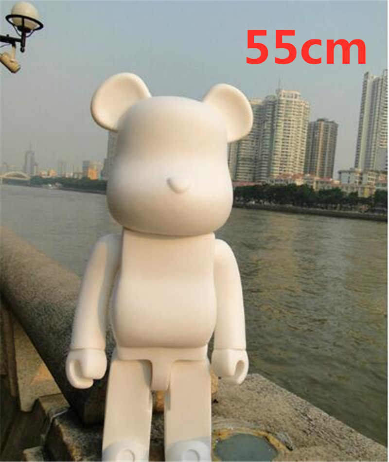 

HOT 1000% 55CM Bearbrick Evade glue Black. white and red bear figures Toy For Collectors Be@rbrick Art Work model decorations kids gift