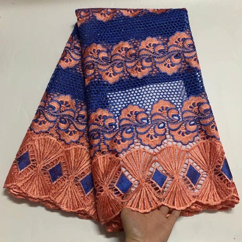 

French Cord Lace Fabric 2020 Latest African Lace Fabric With Stones Embroidery Mesh High quality Nigerian dress