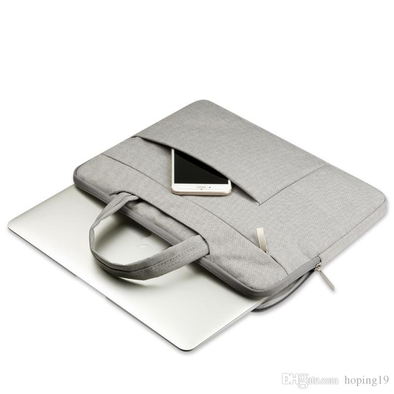 

selling Waterproof Laptop Handbag Notebook Bags Men Women Handbags Canvas Computer Laptop Bags13 14 15 inch Travel Bags se207Y