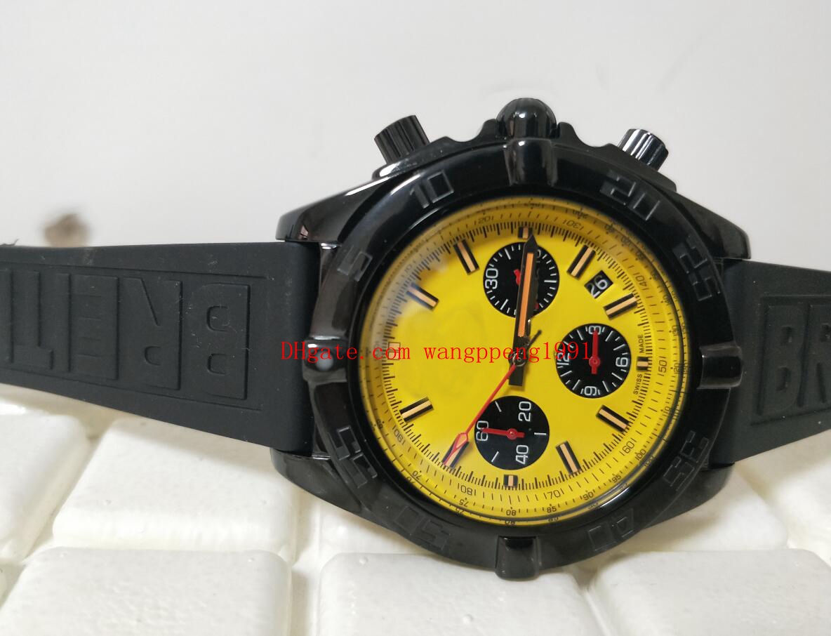 

Mens High quality Watch 44mm MB0111C3|I531|262S|M20DSA.2 Quartz Movement Chronograph Male Rubber Strap Men Watches Wristwatc