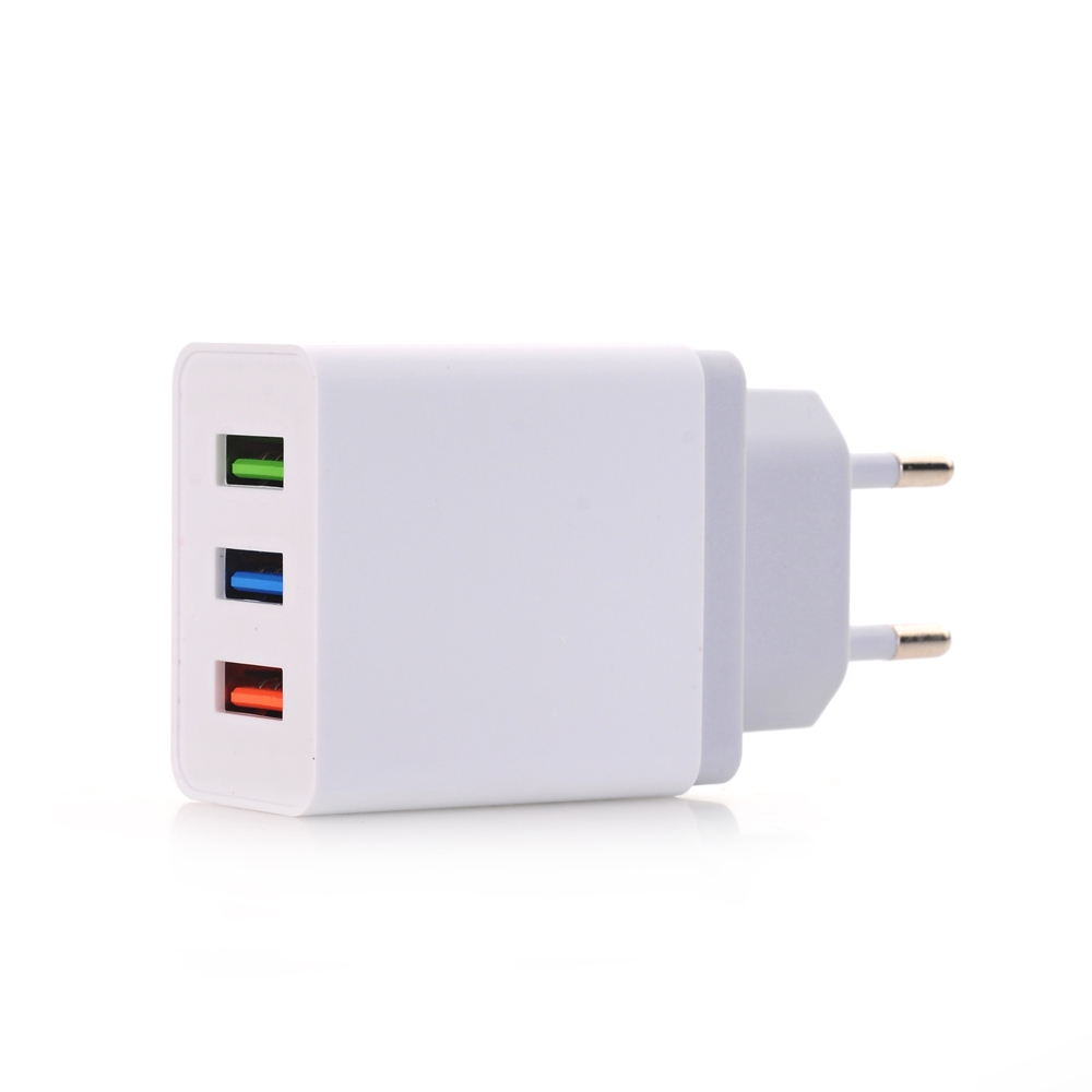 

5V 2.4A 3 USB Wall Charger Travel Adapter Charging EU Plug