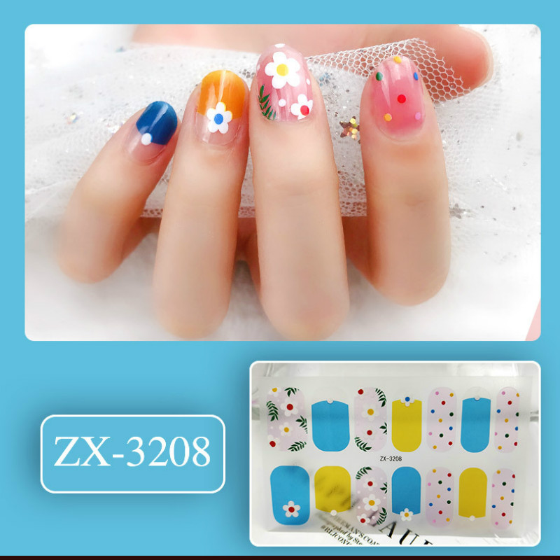 

2020 New Crystal Nail Stickers 10 Pattern Flowers Nail Decoration Stickers Waterproof Environmental Protection Sticker, Zx3213