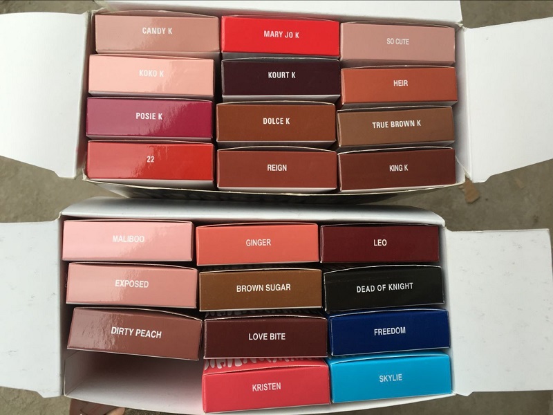 

Low price KIT Lipkit Liquid Matte Lipstick liner Makeup Lip Gloss lipliner in stock, Mixed color