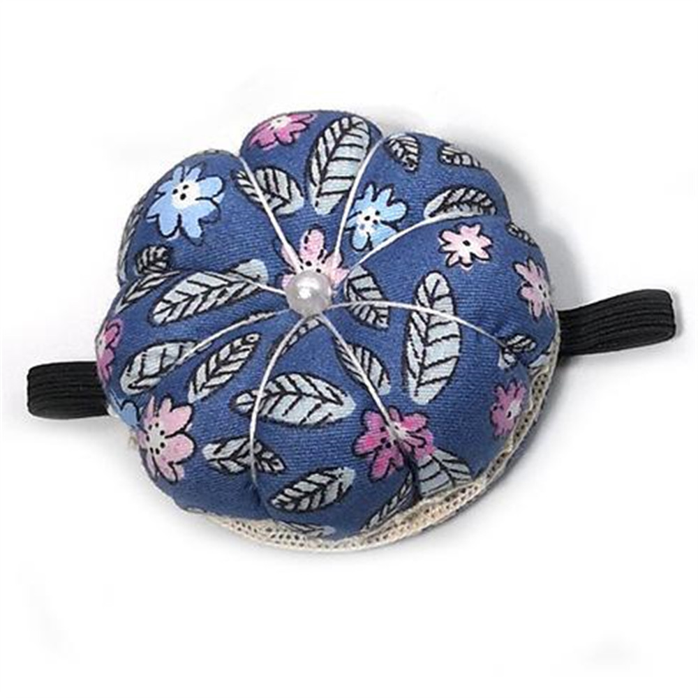 

Cotton Flowers Wrist Pincushion Arm Pincushion Pumpkin Pin Pillow Needles Storage
