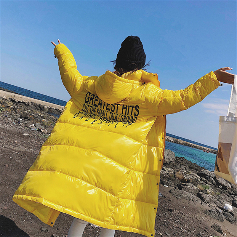 

2019 New Hooded Winter Coat Women Parka Fashion Cotton Coat Winter Warm Outwear Ladies Jacket Loose Padded Jacket Women Overcoat, Black