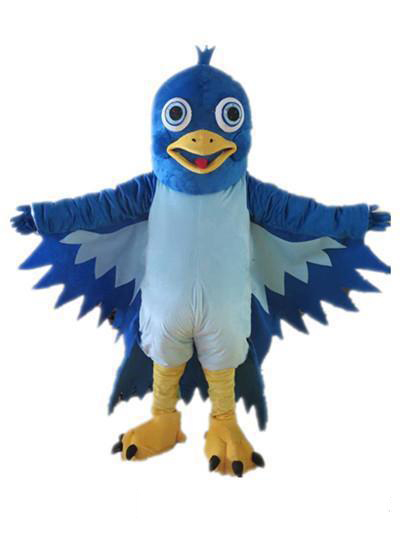 

2019 Discount factory sale bird costumes a blue bird mascot costume for adults to wear, As pic