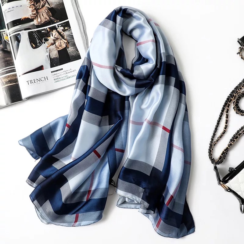 

2020 women Fashion silk muffler lady Lovely Classic scarves Autumn and winter warm nice shawl beach wraps hijab