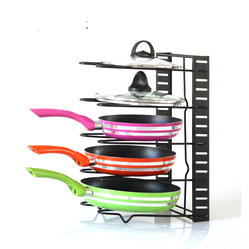 

Kitchen Organizer Pan Cutting Board Holders Dishes Storage Racks Stand Metal Shelf Drainer Sink Organizers Dry Rack Stands Home Cooking Accessories 3/5 Layer