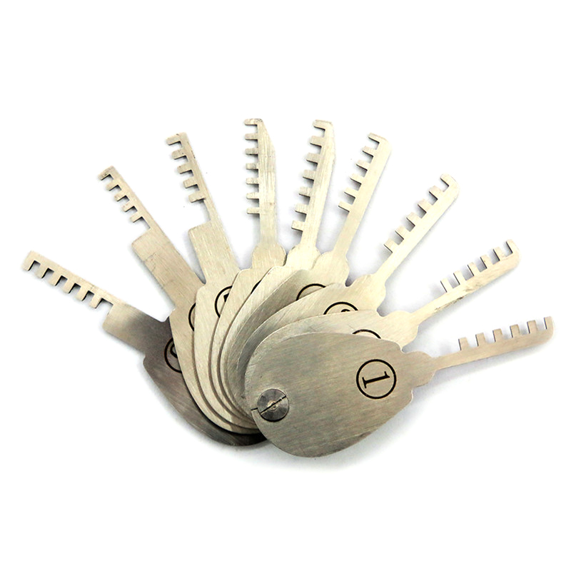 

HUK Nine Piece Comb Lock Pick Set - Quality HUK Locksmith Tools