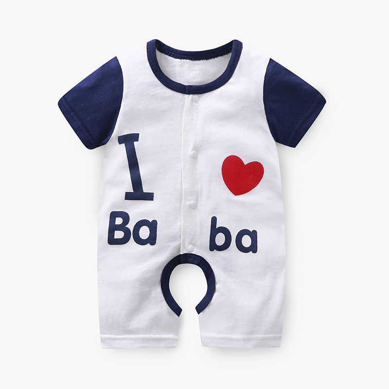 

Newborn Clothing Love Papa Mama Costume Infant Baby Clothes Girl's Boy Overall Rompers For Babies, P3