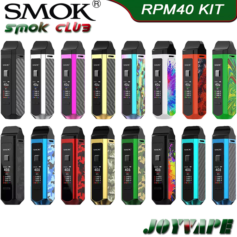 

SMOK RPM40 Kit Built-in 1500mAh 40W VW Pod Mod Kit with Nord Pod 4.5ml & RPM Pod 4.3ml with Nord & RMP Coils, Standard edition