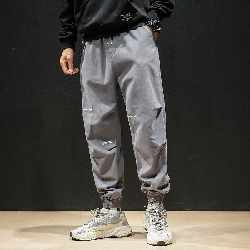 

Dropshipping 2020 Autumn Mens Sport Losse Sweatpants Men Solid Streetwear Harem Pants Male Sweatpants Joggers, Black(asiansize)