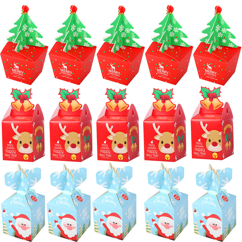 

Merry Christmas Decorations Gift Boxes Santa Claus Xmas Tree Packing Bags New Year 2020 Christmas Candy Bags Navidad 2020 kerst