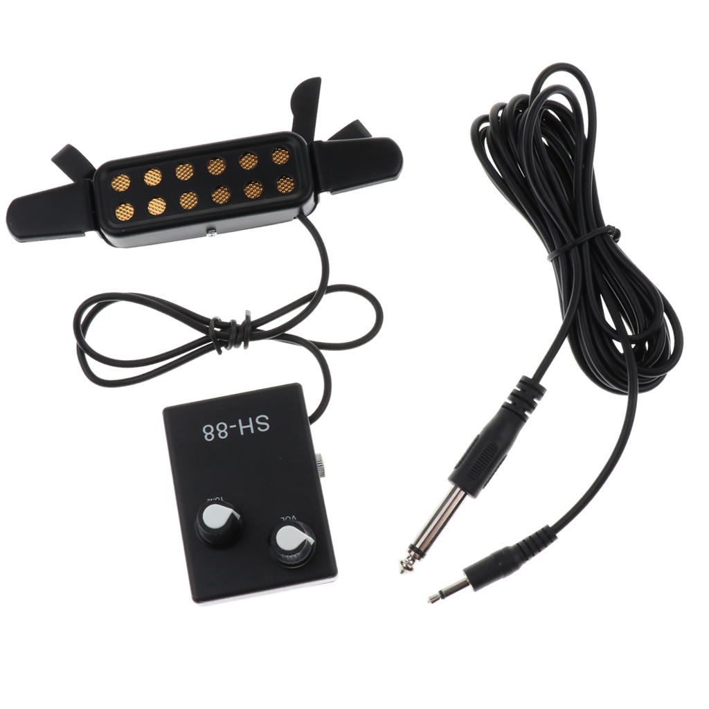 

Acoustic Guitar Pickup Transducer&Audio Cable for Guitar Parts Accessories