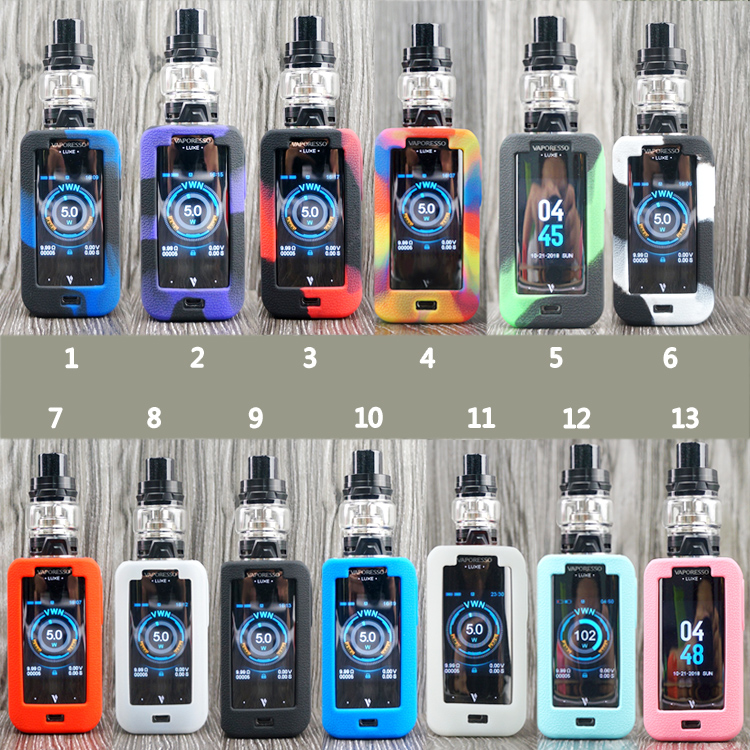 

Luxe 220W Silicone Case Colorful Soft Silicon Protective Cover Skin Sleeve For Luxe Box Mods Kit 220 Watt Vape 13 Colors