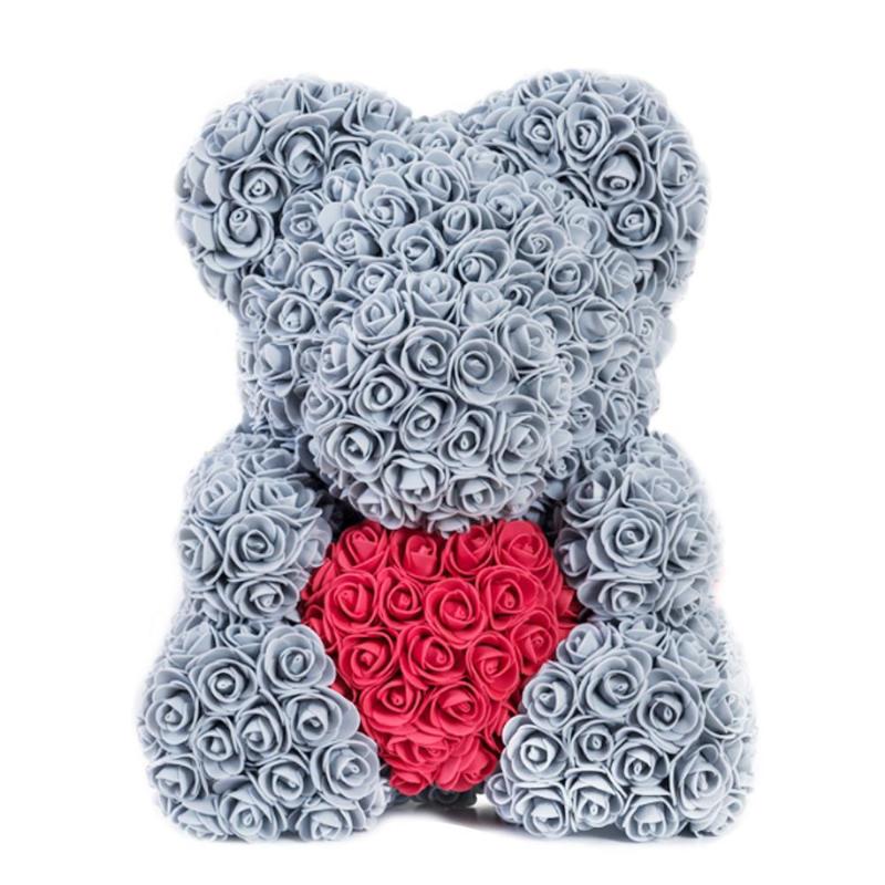 

Bear Dolls Artificial Rose Rose Bear Lovely Romantic PE Heart-Shaped LOVE Birthday Love Girlfriend