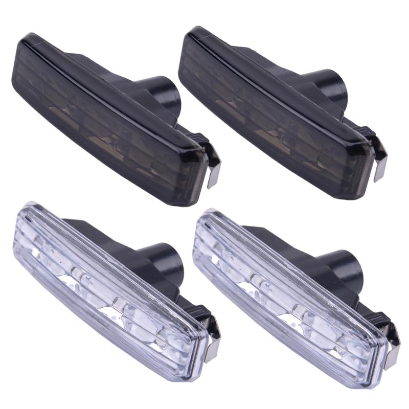 

beler 63148360589 4-LED Fender Light Marker Indicator Amber Light Lamps fit for E39 M5 525i 528i 540i 1997 1998 1999-2003, As pic