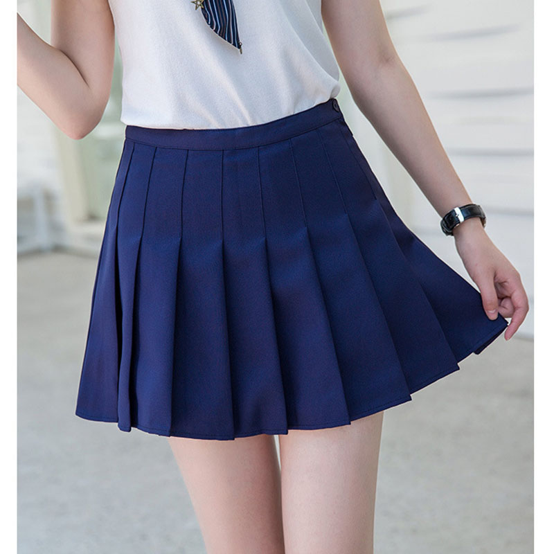 2021 High Waist Tennis Skirt Pleated Skort Short School Dress With ...