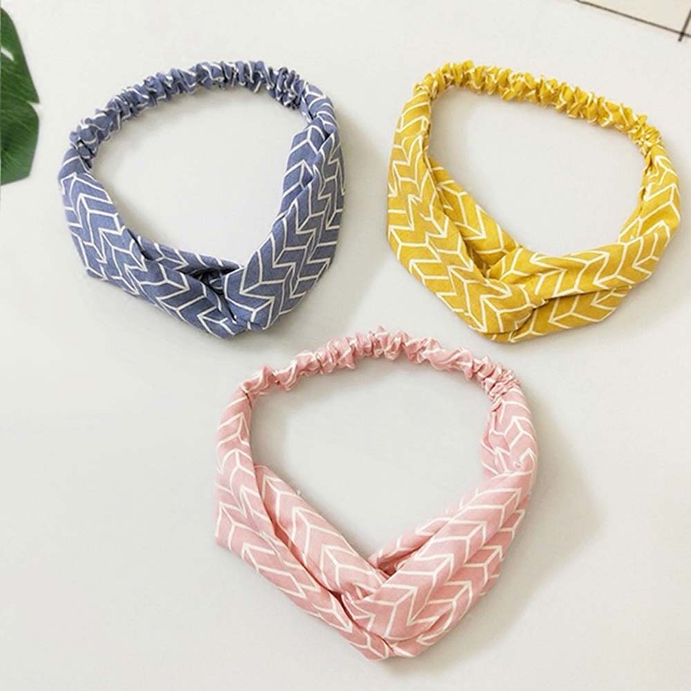 

Women Headband Vintage Cross Knot Elastic Hair Bands Soft Solid Girls Hairband Hair Accessories Spring Autumn