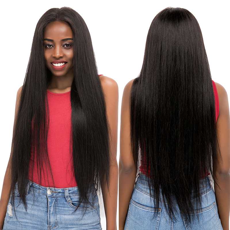 

Brazilian Straight Lace Front Human Hair Wigs 13x4/13x6 Pre Plucked Hairline Lace Front Wigs With Baby Hair Non-Remy KEMY, As pic