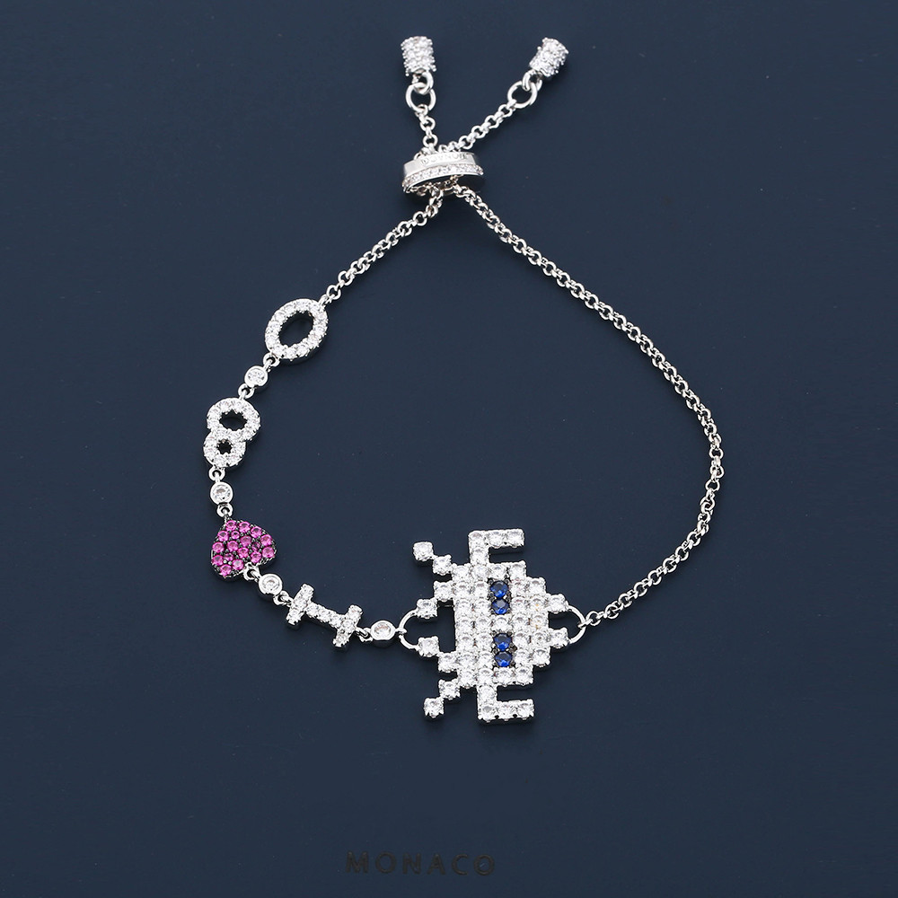 

Halloween gifts elegant bracelet for women jewelry crystal bracelets with Full Shiny Cubiz Zircon female chain